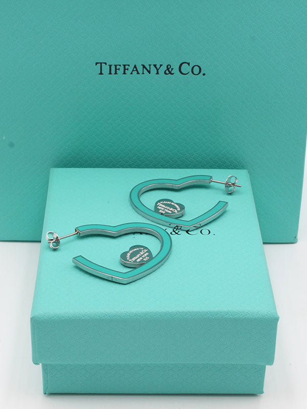 حلق تيفاني هارت كبير حلق tiffany