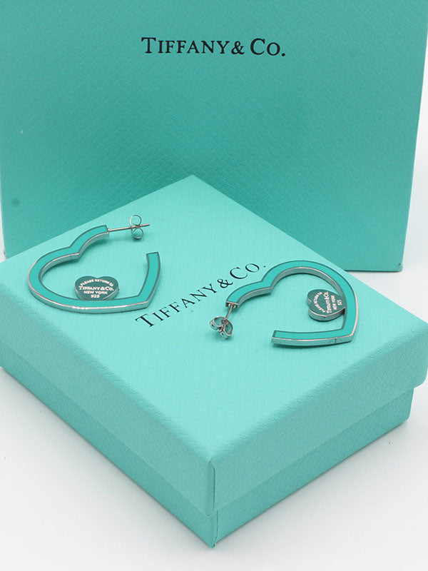 حلق تيفاني هارت كبير حلق tiffany