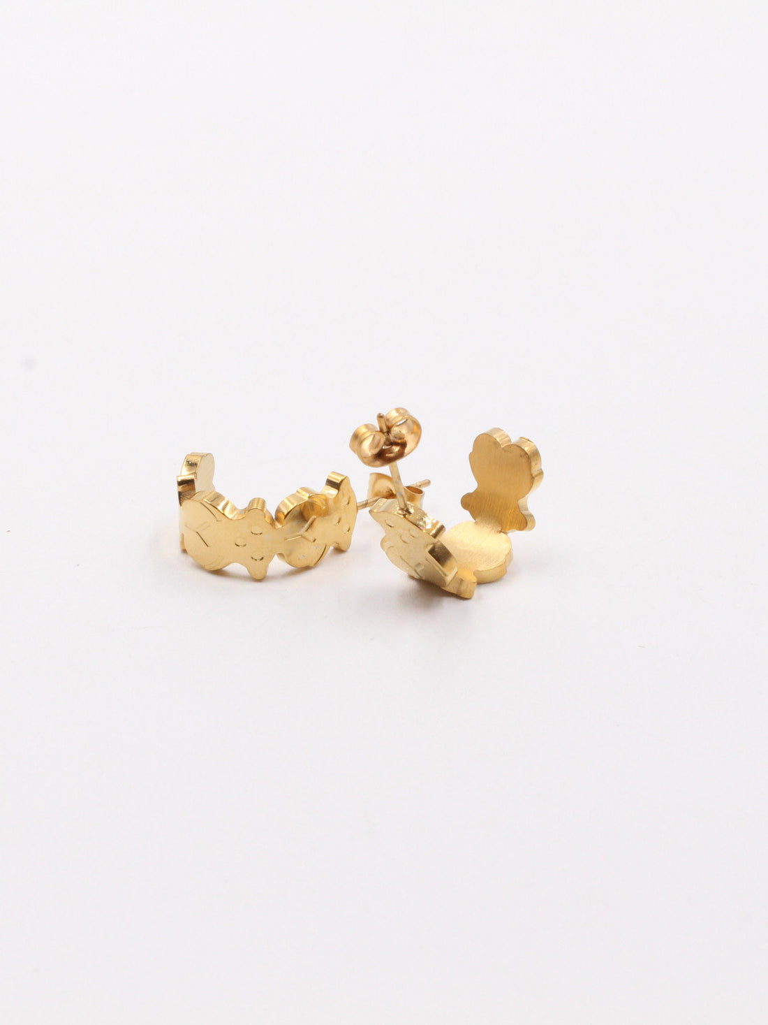 حلق توس هاف سيركل حلق دبدوب ذهبي