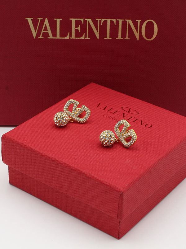 حلق فالنتينو زركون ستون V حلق VALENTINO