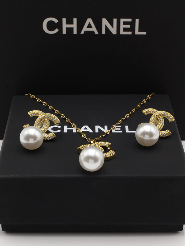 طقم شانيل 2 قطع ميني ستون لولو اطقم chanel