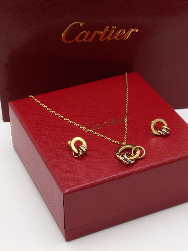 طقم كارتير 2 قطع سيركلز لوقو اطقم CARTIER