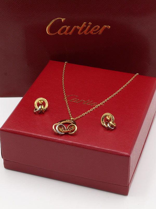طقم كارتير 2 قطع سيركلز لوقو اطقم CARTIER