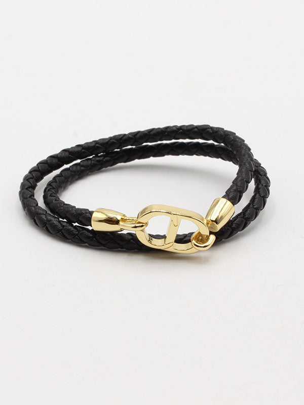 اساور ديور جلد دبل لاينز اسواره dior ذهبي