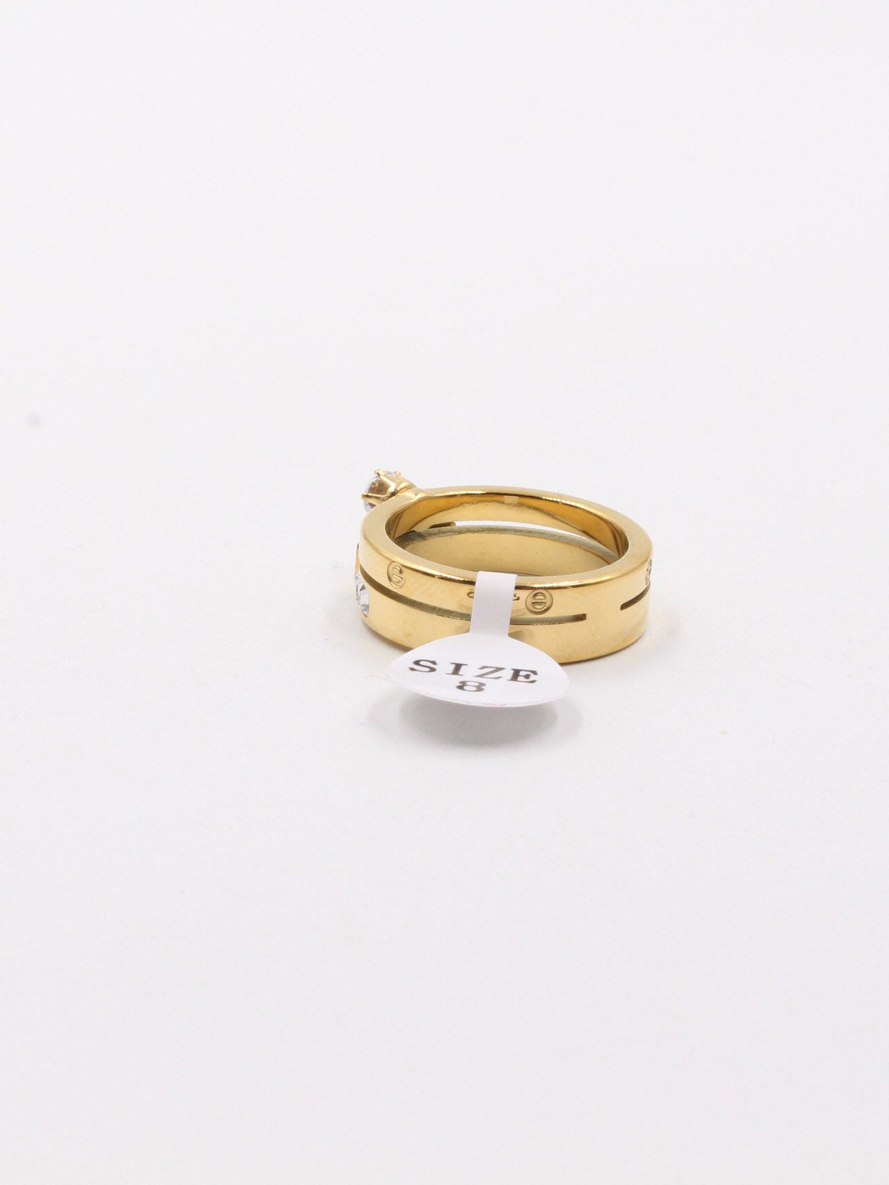 خاتم مايكل كورس ذهبي سوليتير خواتم Michael Kors