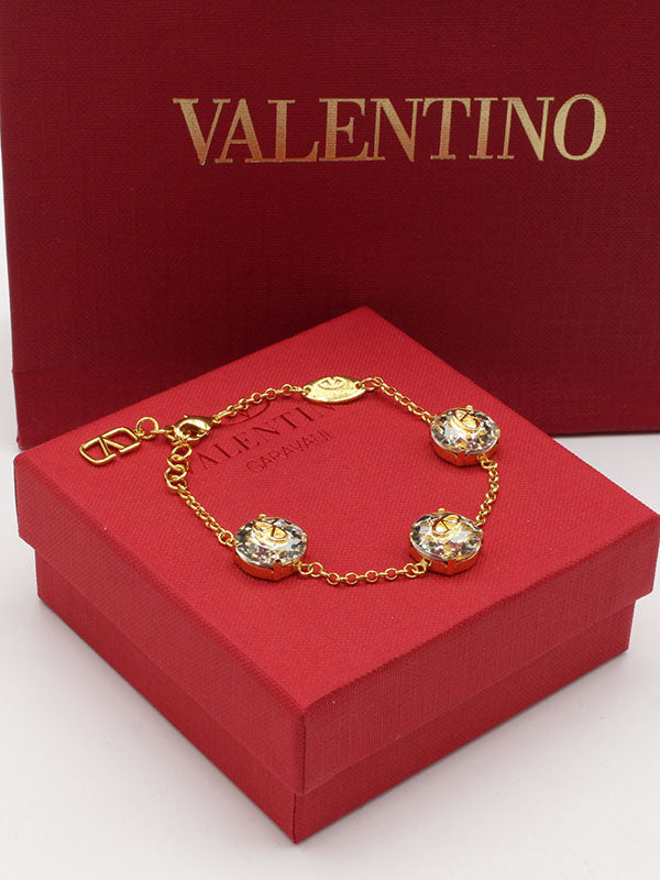 اساور فالنتينو ثري بيق ستونز لوقو اسواره VALENTINO