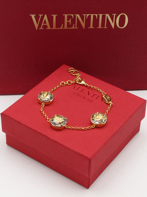 اساور فالنتينو ثري بيق ستونز لوقو اسواره VALENTINO
