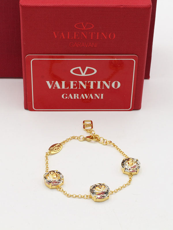اساور فالنتينو ثري بيق ستونز لوقو اسواره VALENTINO