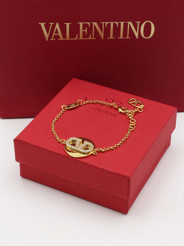 اساور فالنتينو سيركل زركون لوقو اسواره VALENTINO ذهبي