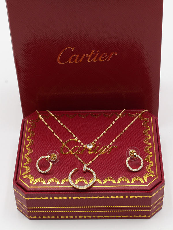 طقم كارتير مسمار زركون دبل شاين اطقم CARTIER