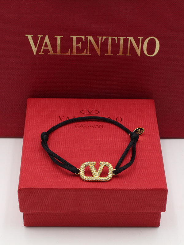 اسواره فالنتينو خيط زركون لوقو اسواره VALENTINO ذهبي