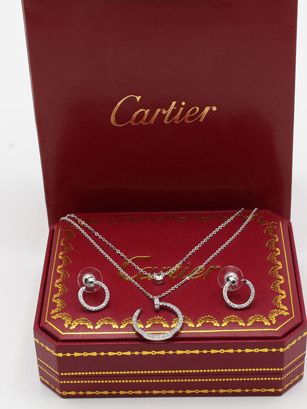 طقم كارتير مسمار زركون دبل شاين اطقم CARTIER