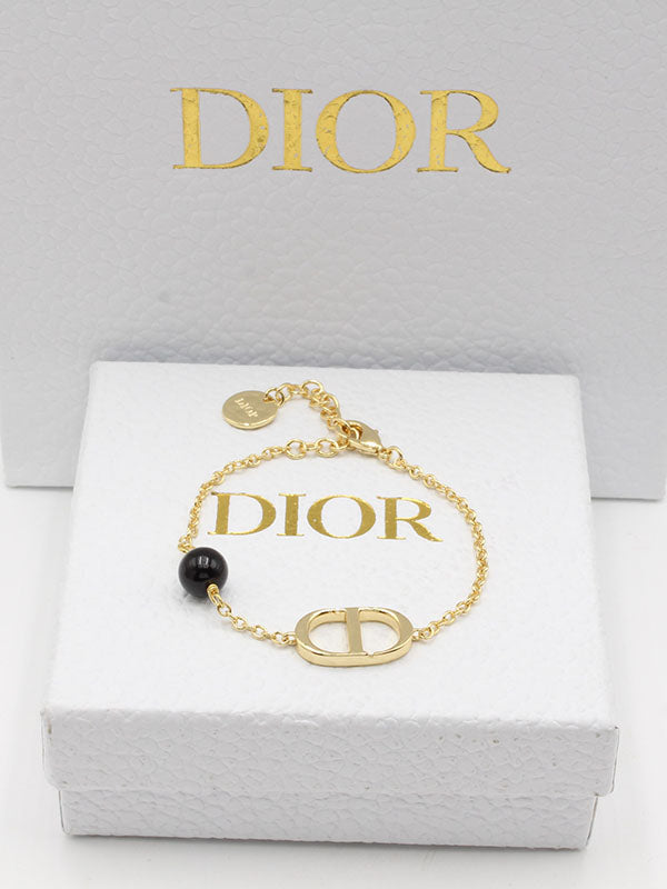 سوار ديور بلاك بيرل لوقو اسواره dior ذهبي