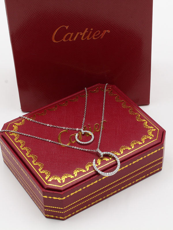 سلسال كارتير مسمارين طبقتين زركون سلسال CARTIER