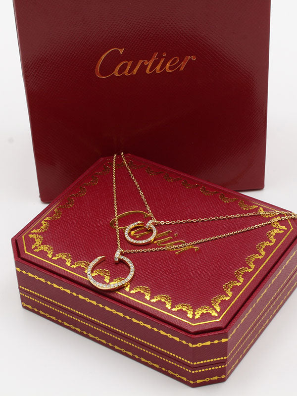 سلسال كارتير مسمارين طبقتين زركون سلسال CARTIER
