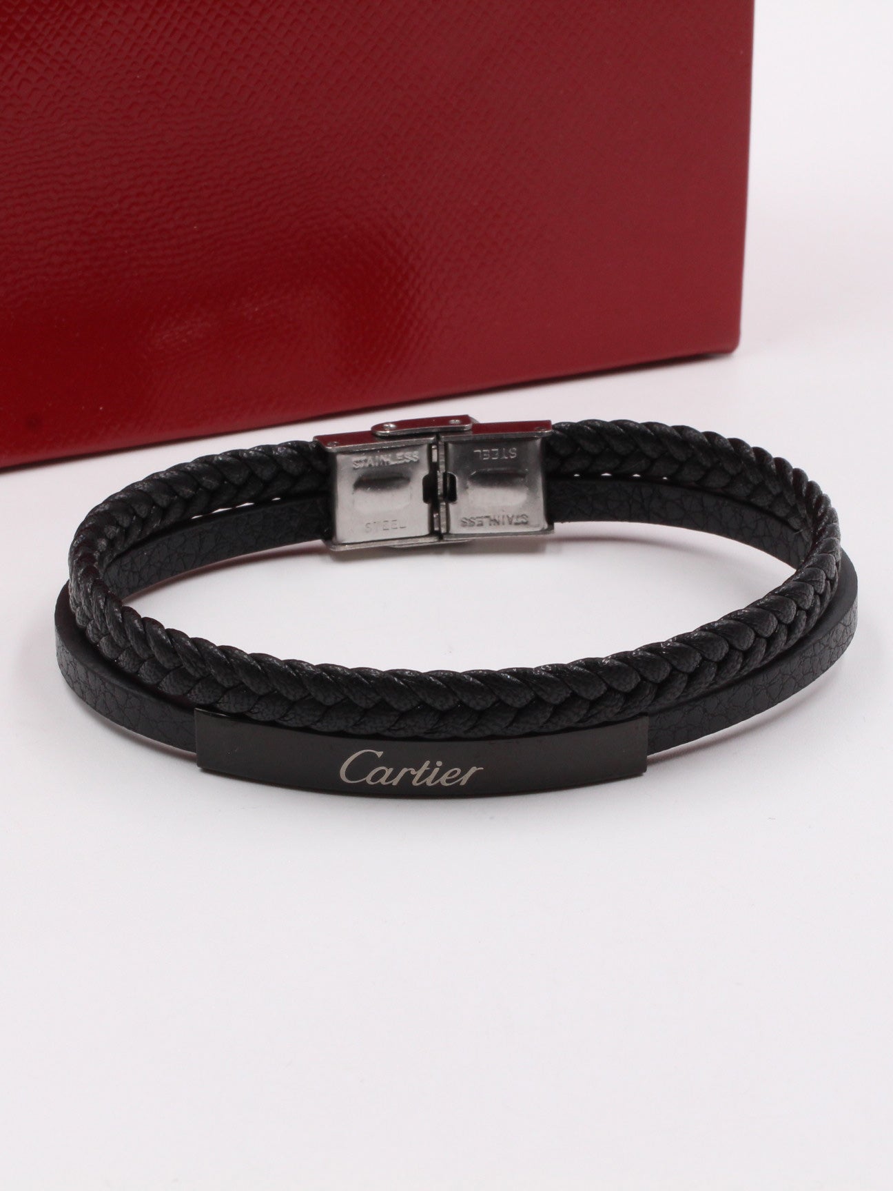 اسوارة كارتير جلد ملتي اسواره CARTIER اسود