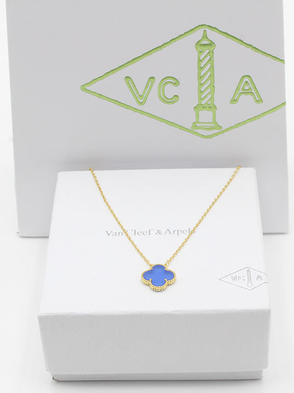 سلسال فان كليف الجديد سلسال van cleef ازرق ذهبي