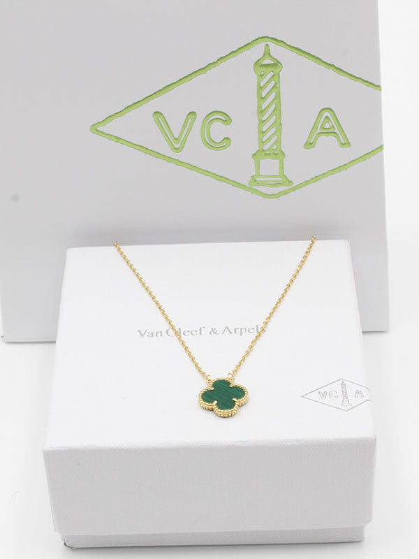 سلسال فان كليف الجديد سلسال van cleef اخضر ذهبي