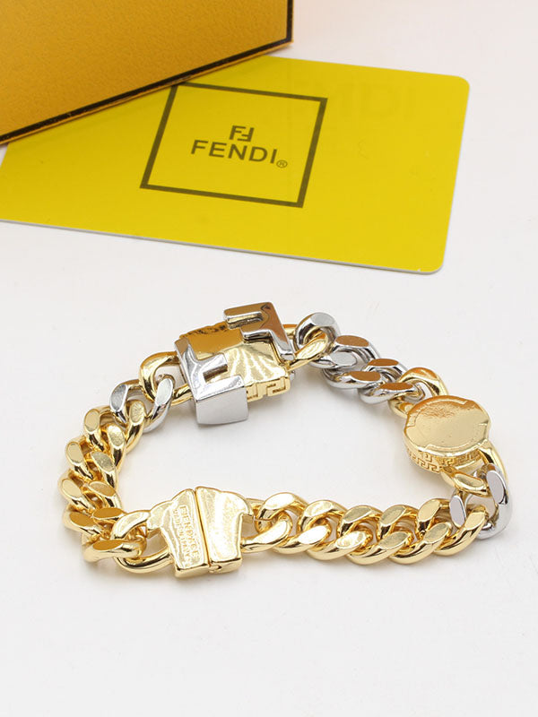 اساور فندي سلفر قولد شاين لوقو اسواره fendi
