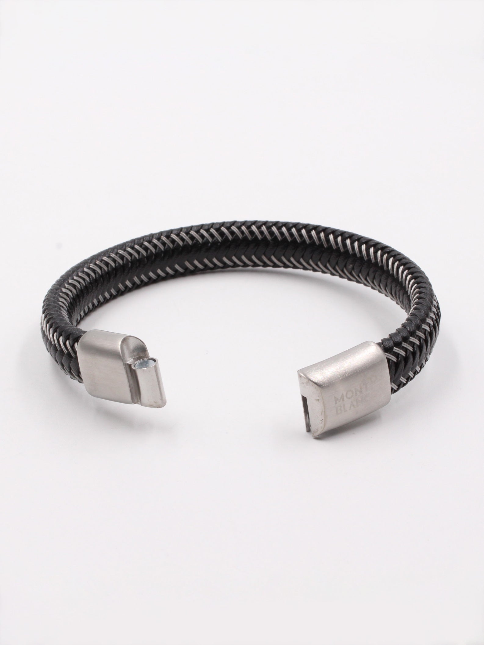 أسوارة مونت بلانك رجالي عريض كحلي اسواره mont blank
