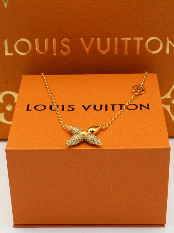 سلسال لويس فيتون زركون فلاور سلسال louis vuitton