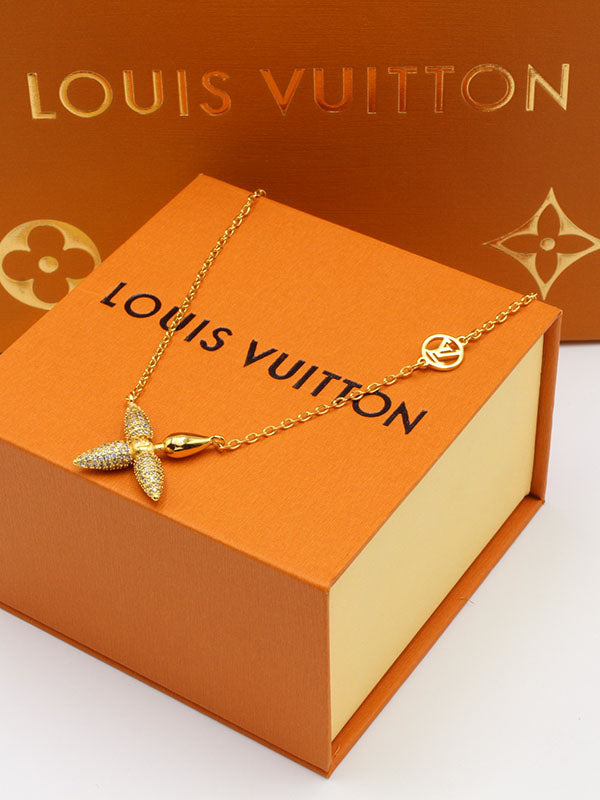 سلسال لويس فيتون زركون فلاور سلسال louis vuitton