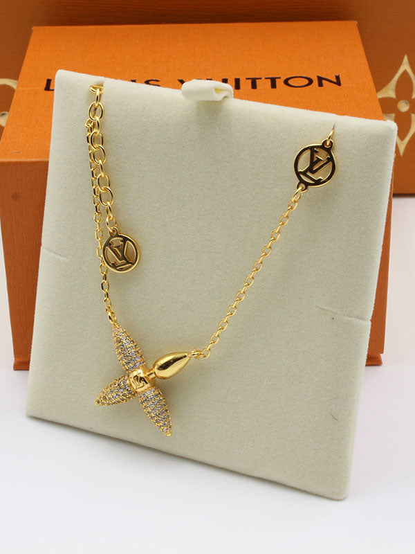 سلسال لويس فيتون زركون فلاور سلسال louis vuitton