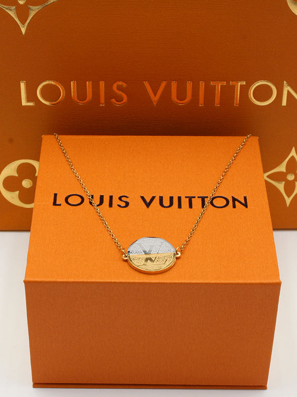 سلسال لويس فيتون مدور شعار سلسال louis vuitton