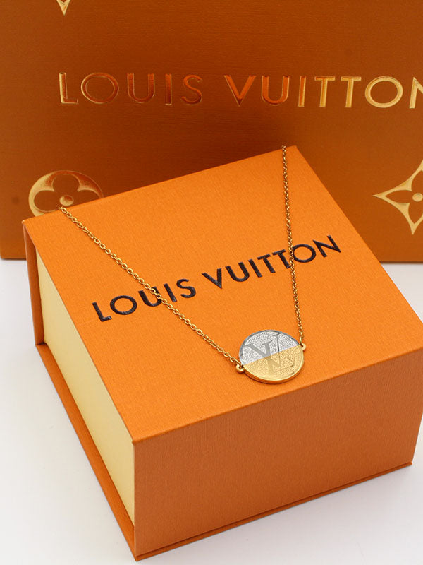 سلسال لويس فيتون مدور شعار سلسال louis vuitton