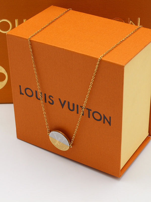 سلسال لويس فيتون مدور شعار سلسال louis vuitton
