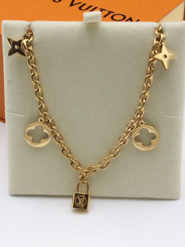 سلسال لويس فيتون قولد كي سلسال louis vuitton