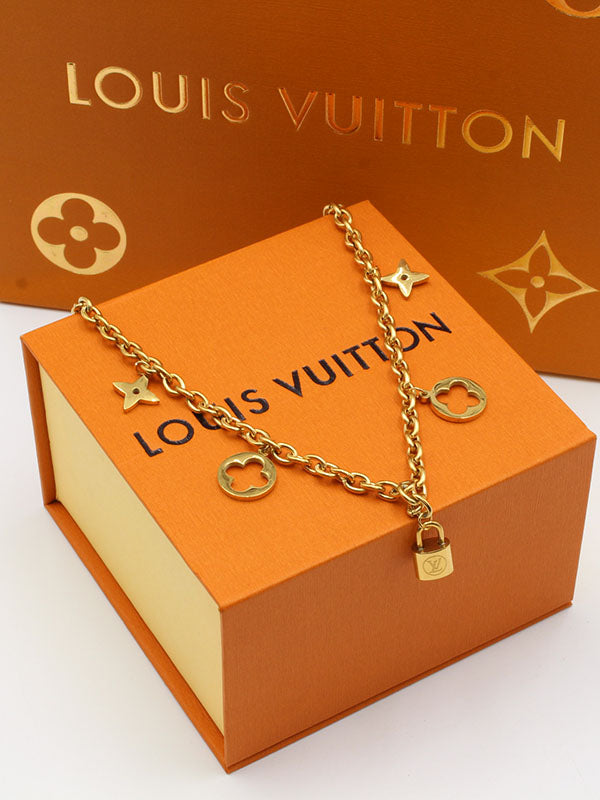 سلسال لويس فيتون قولد كي سلسال louis vuitton