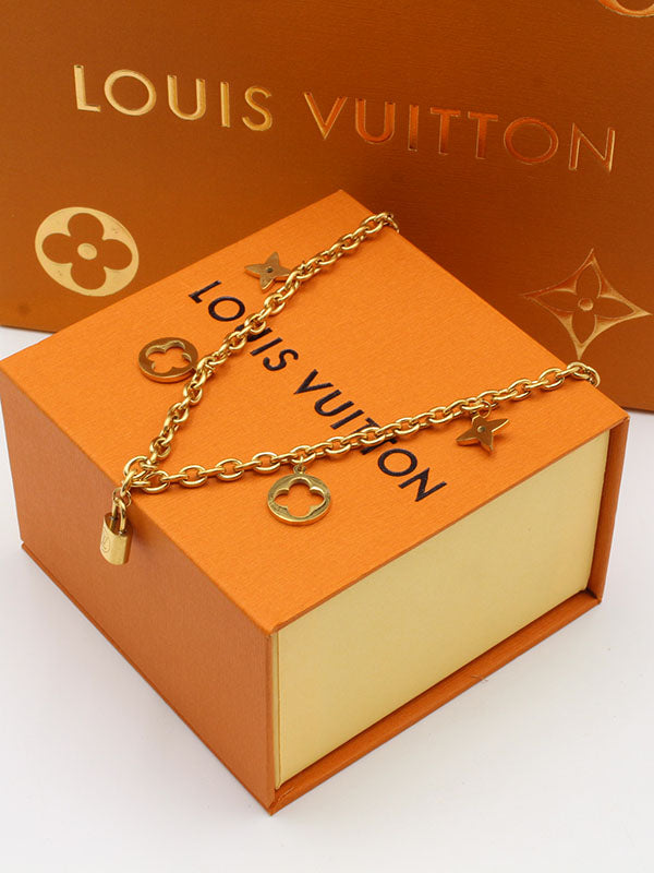 سلسال لويس فيتون قولد كي سلسال louis vuitton