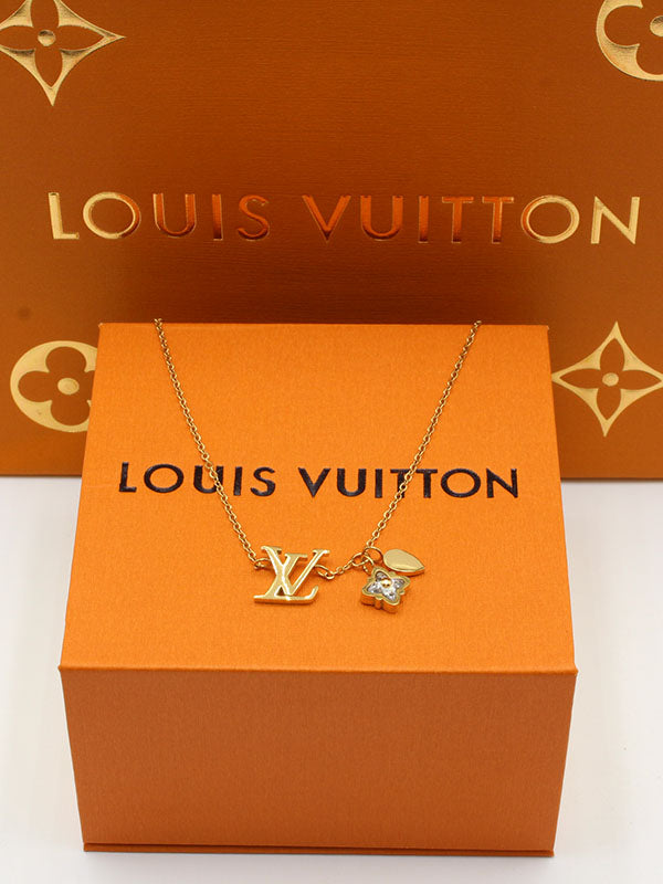 سلسال لويس فيتون سمبل لوقو سلسال louis vuitton ذهبي