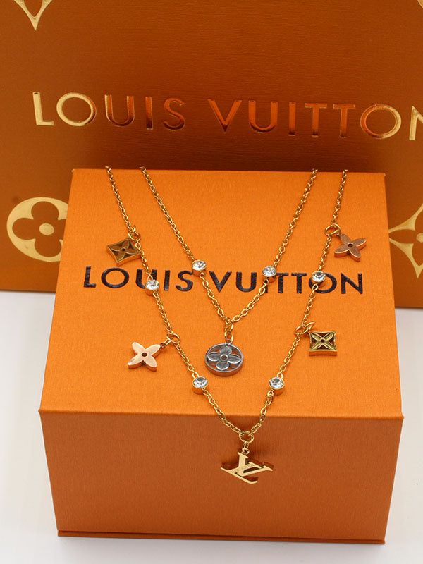 سلسال لويس فيتون دورين لوقو ذهبي سلسال louis vuitton