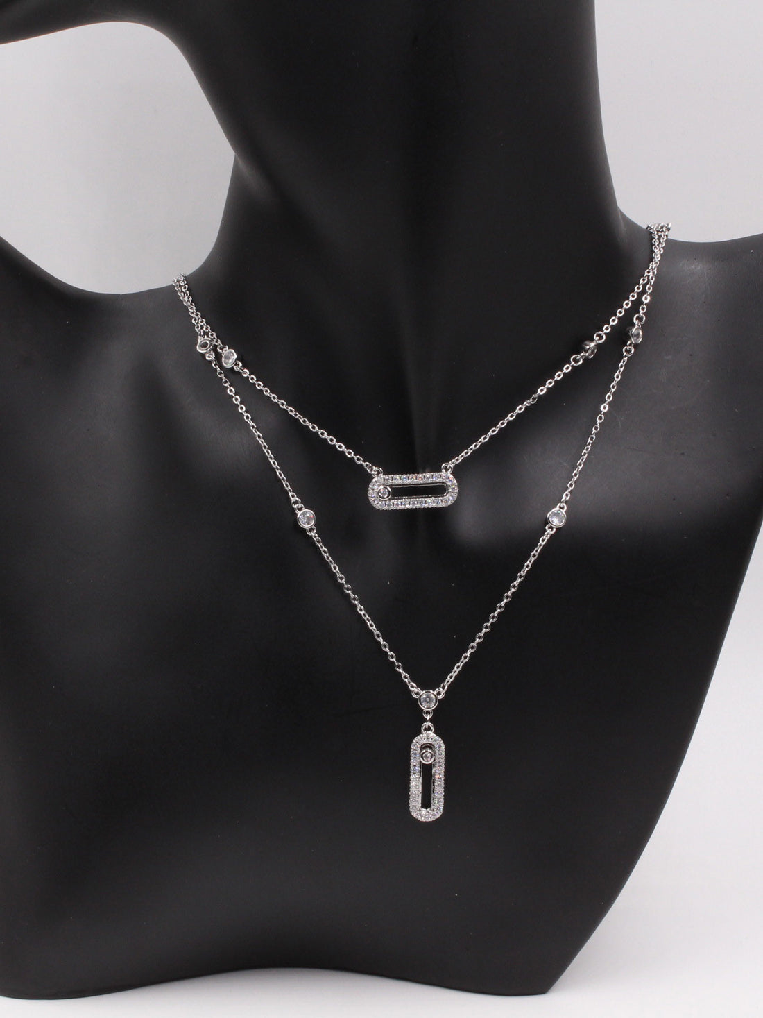 سلسال ميسيكا دورين زركون سلسال messika فضي