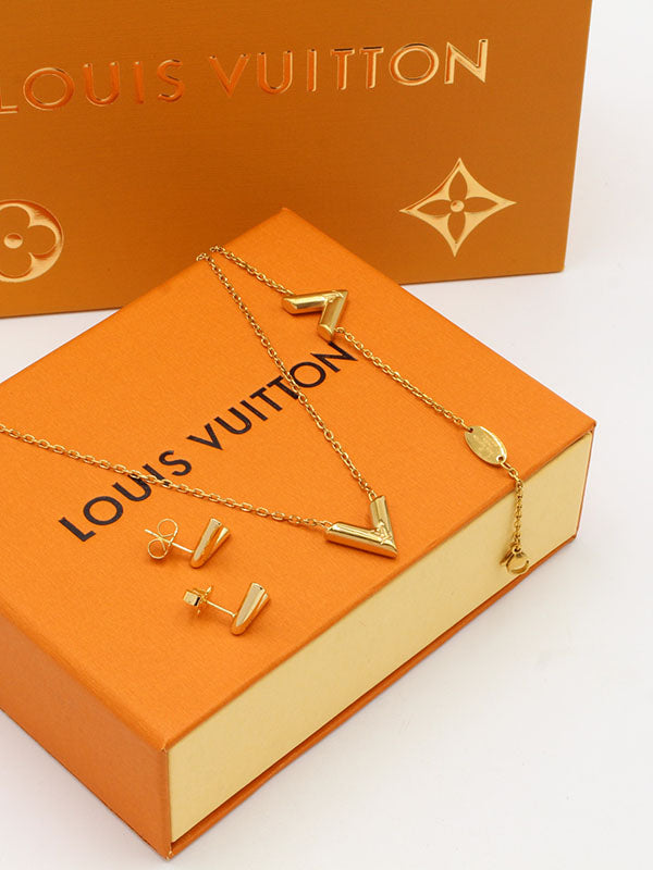 طقم لويس فيتون ميتال لوقو 3 قطع اطقم louis vuitton