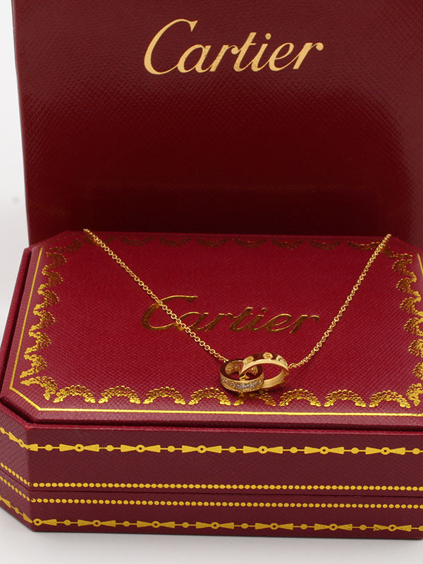 سلسال كارتير دبل سيركلز زركون سلسال CARTIER ذهبي