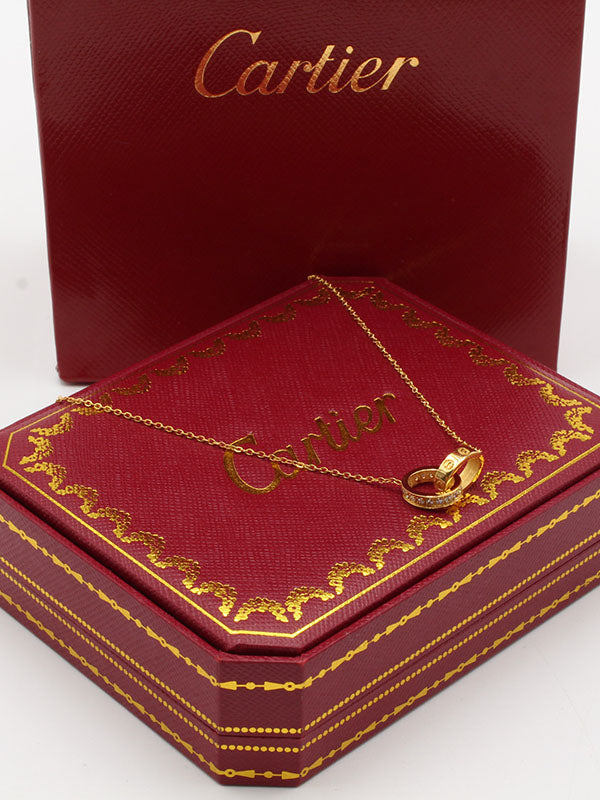 سلسال كارتير دبل سيركلز زركون سلسال CARTIER