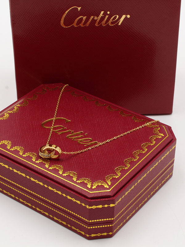 سلسال كارتير دبل سيركلز زركون سلسال CARTIER