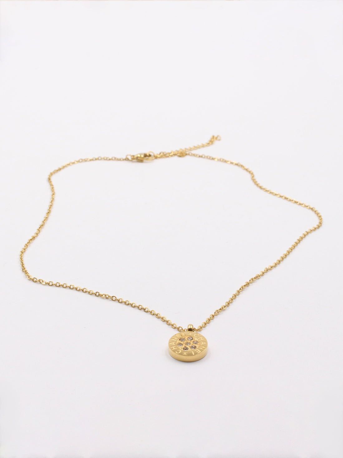 سلسال شانيل ذهبي زركون ناعم سلسال chanel ذهبي