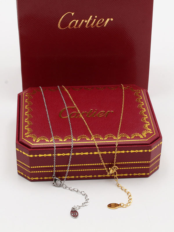 سلسال كارتير دبل سيركلز زركون سلسال CARTIER