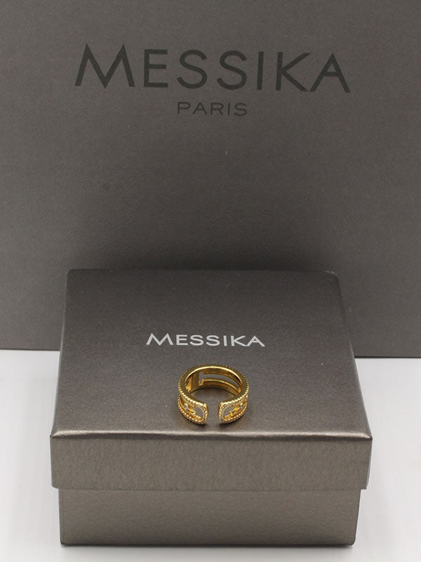 خاتم ميسيكا دبلة زركون الجديده خواتم messika ذهبي