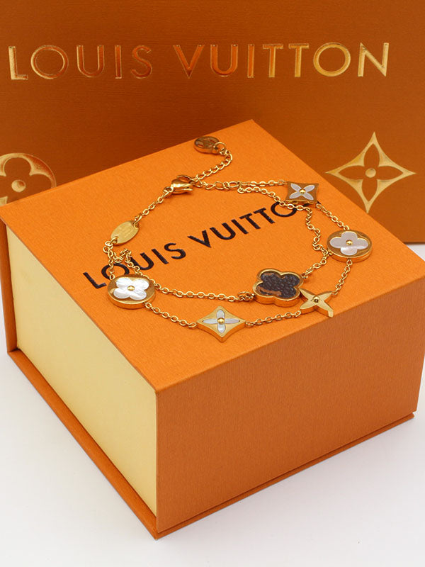 اسواره لويس فيتون فلاورز لوقو دبل شاين اسواره louis vuitton