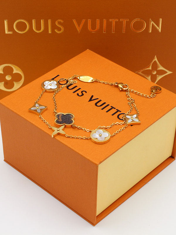 اسواره لويس فيتون فلاورز لوقو دبل شاين اسواره louis vuitton
