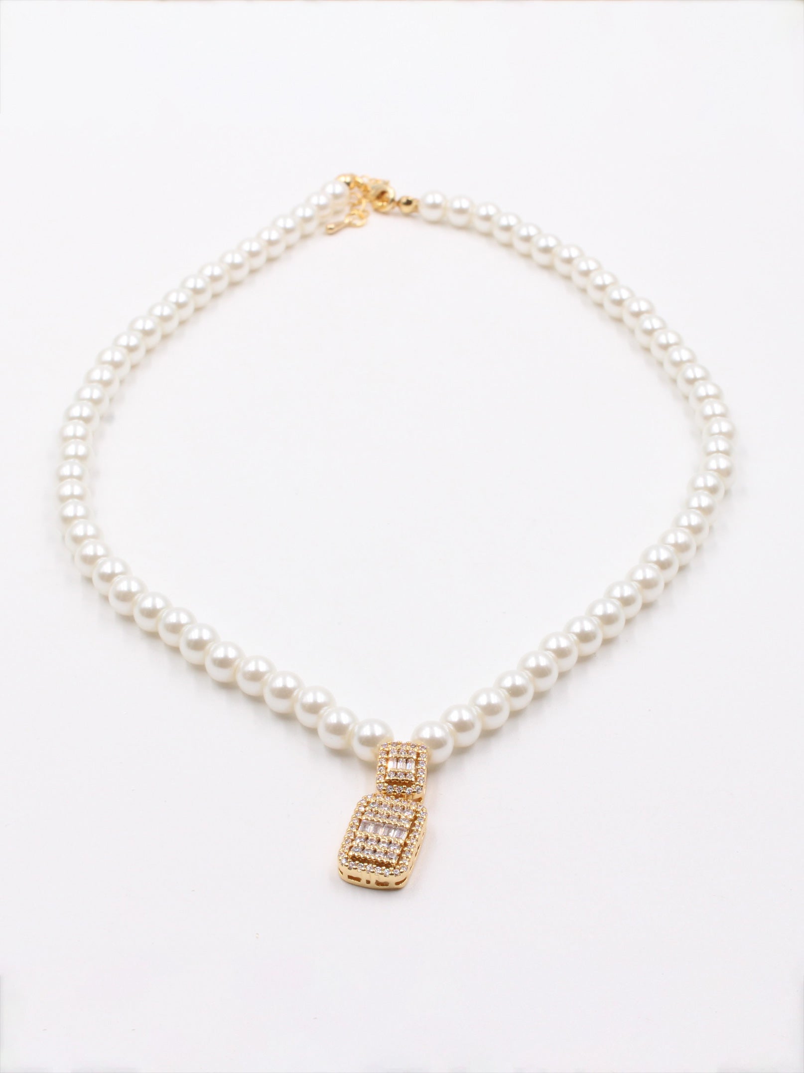 عقد لولو زركون ناعم سلسال jewel