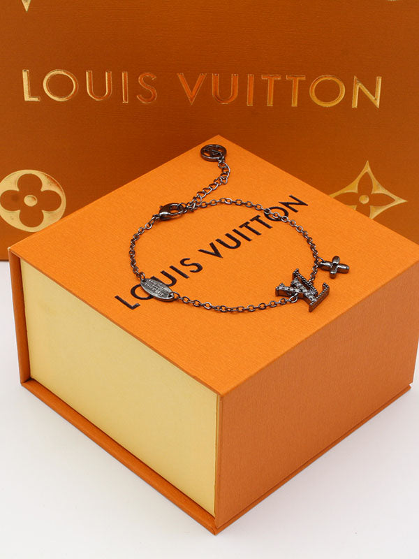 اسواره لويس فيتون زركون شعار لوقو اسواره louis vuitton رمادي تيتانيوم