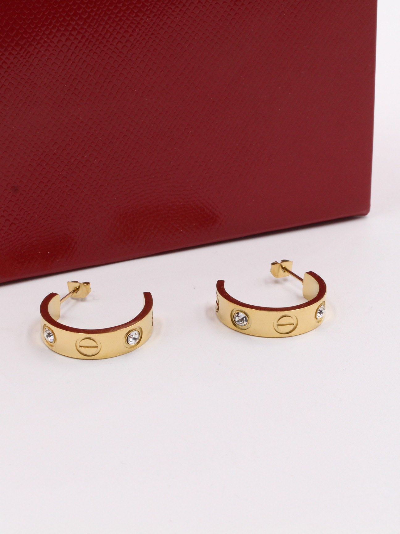 حلق كارتير كبير حلق CARTIER ذهبي