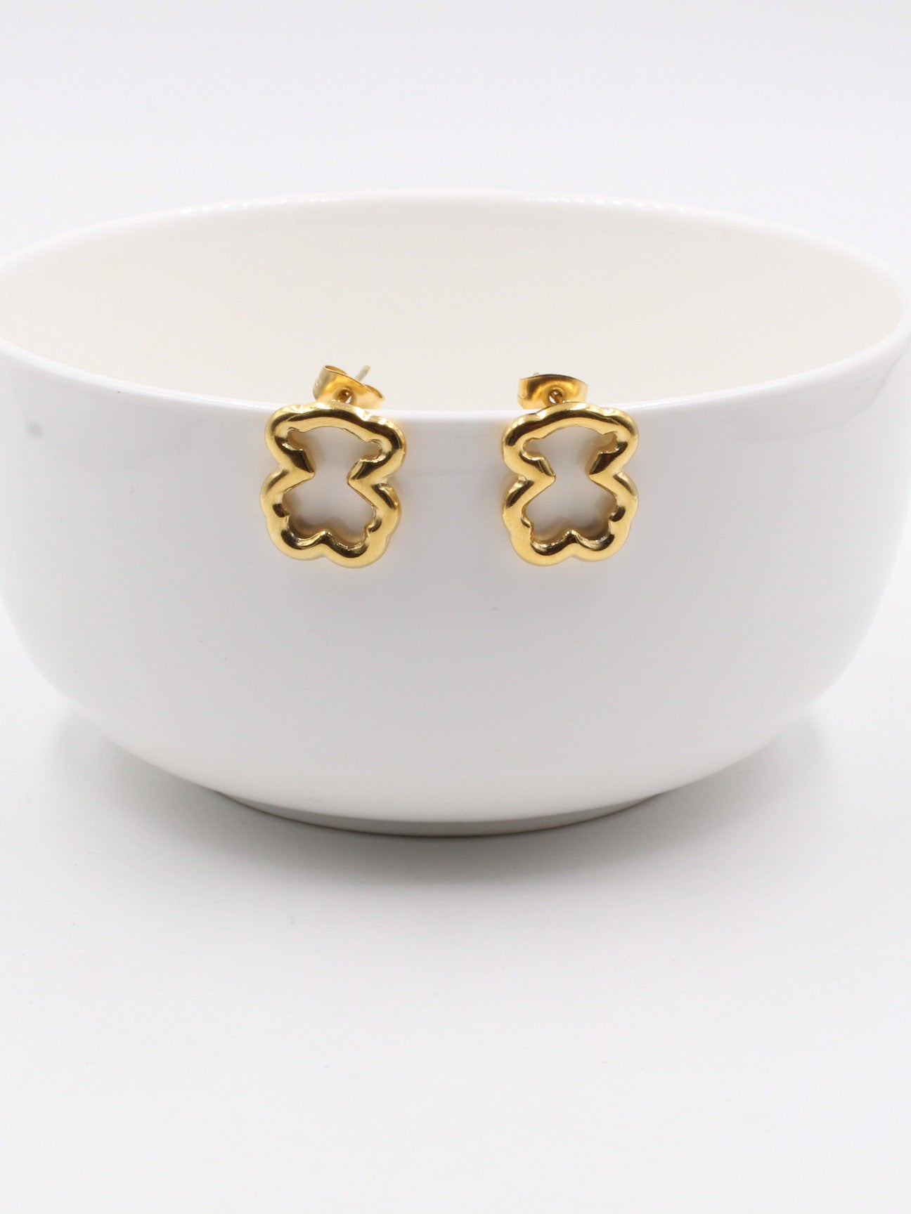 حلق توس مفرغ حلق دبدوب ذهبي