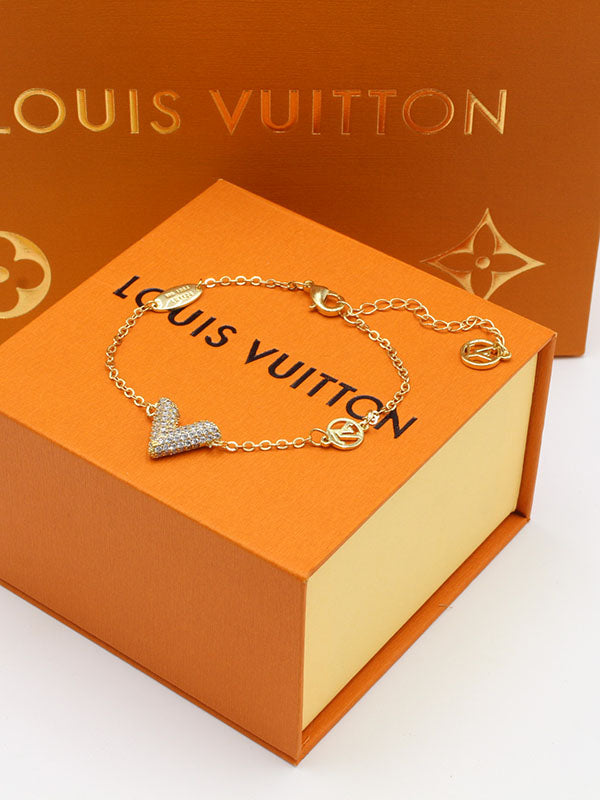 اسواره لويس فيتون زركون V اسواره louis vuitton ذهبي